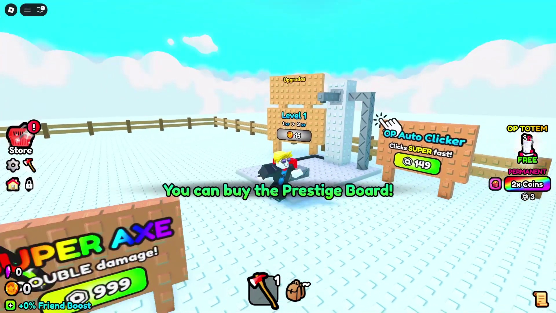 Chop Your Tree Wiki - Getting started with tap and first watering can